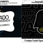 Envelope Cartão Agradecimento Star Wars
