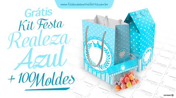 Kit Festa Realeza Azul – Grátis