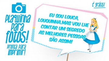 Plaquinhas Alice no País das Maravilhas para Imprimir Plaquinhas Alice no Pais das Maravilhas para Imprimir