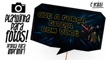 Plaquinhas Divertidas Star Wars para Imprimir Plaquinhas Divertidas Star Wars para Imprimir