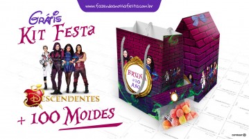 Kit Festa Descendentes Disney – Grátis para Imprimir Kit Festa descendentes para Imprimir