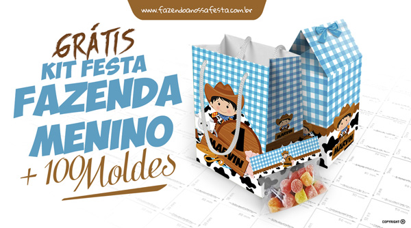 Personalizados Fazendinha Menino – Grátis para Imprimir