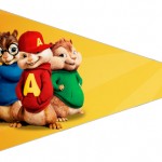 Bandeirinha Sanduiche 5 Alvin e os Esquilos