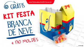 Kit Festa Branca de Neve – Gratis para Imprimir Kit Festa Branca de Neve Grátis para Imprimir