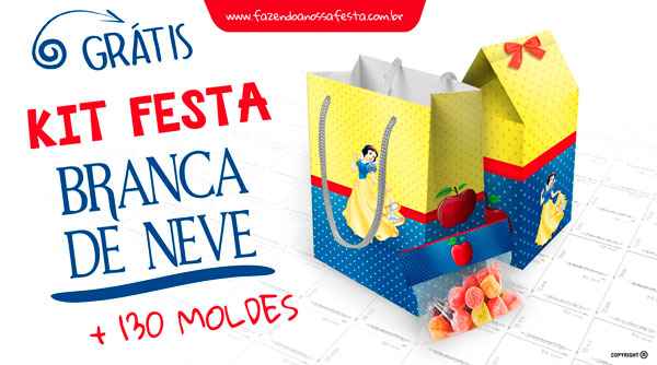 Kit Festa Branca de Neve para Imprimir 1