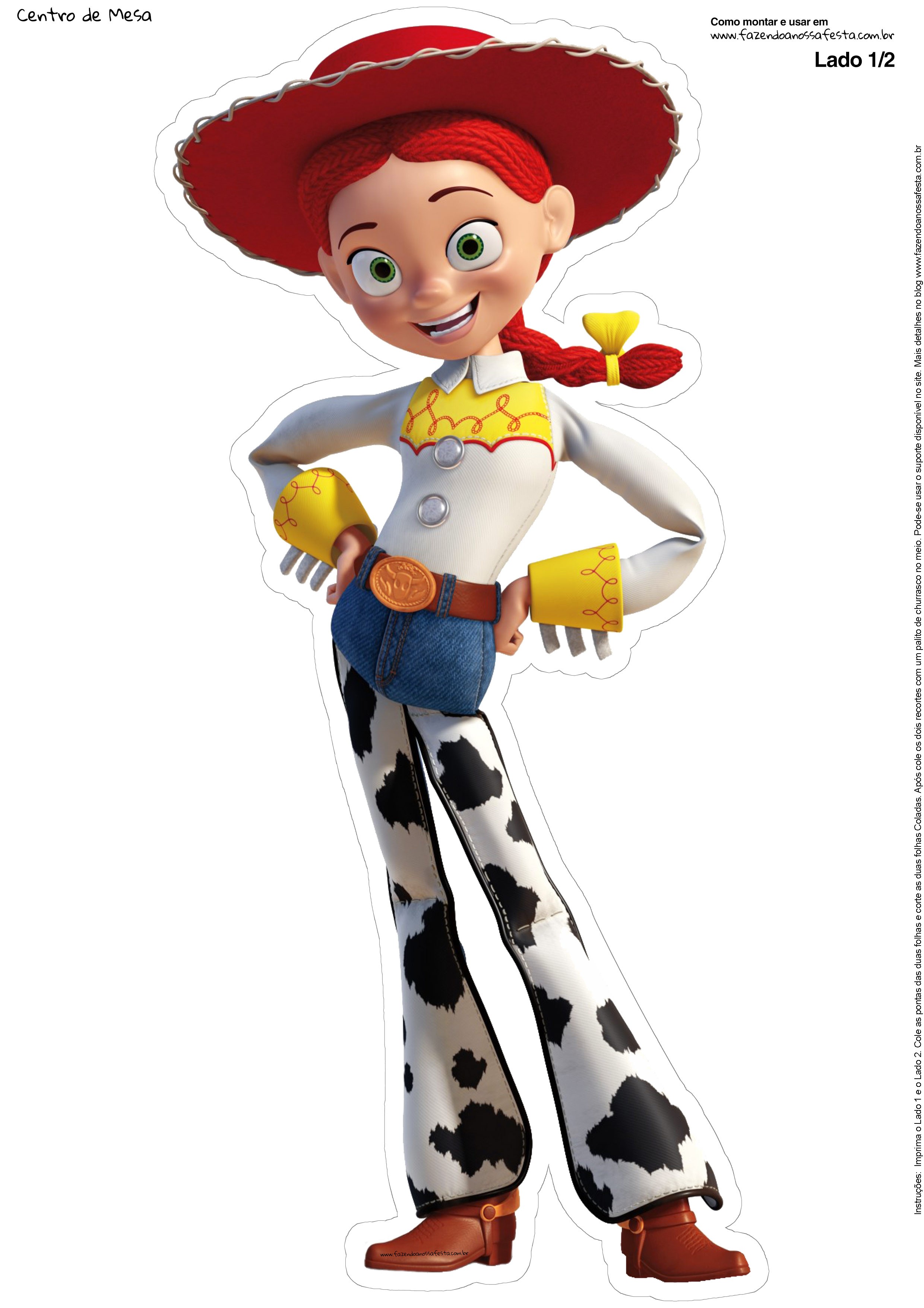 Centro de Mesa Toy Story Jessie Parte 1