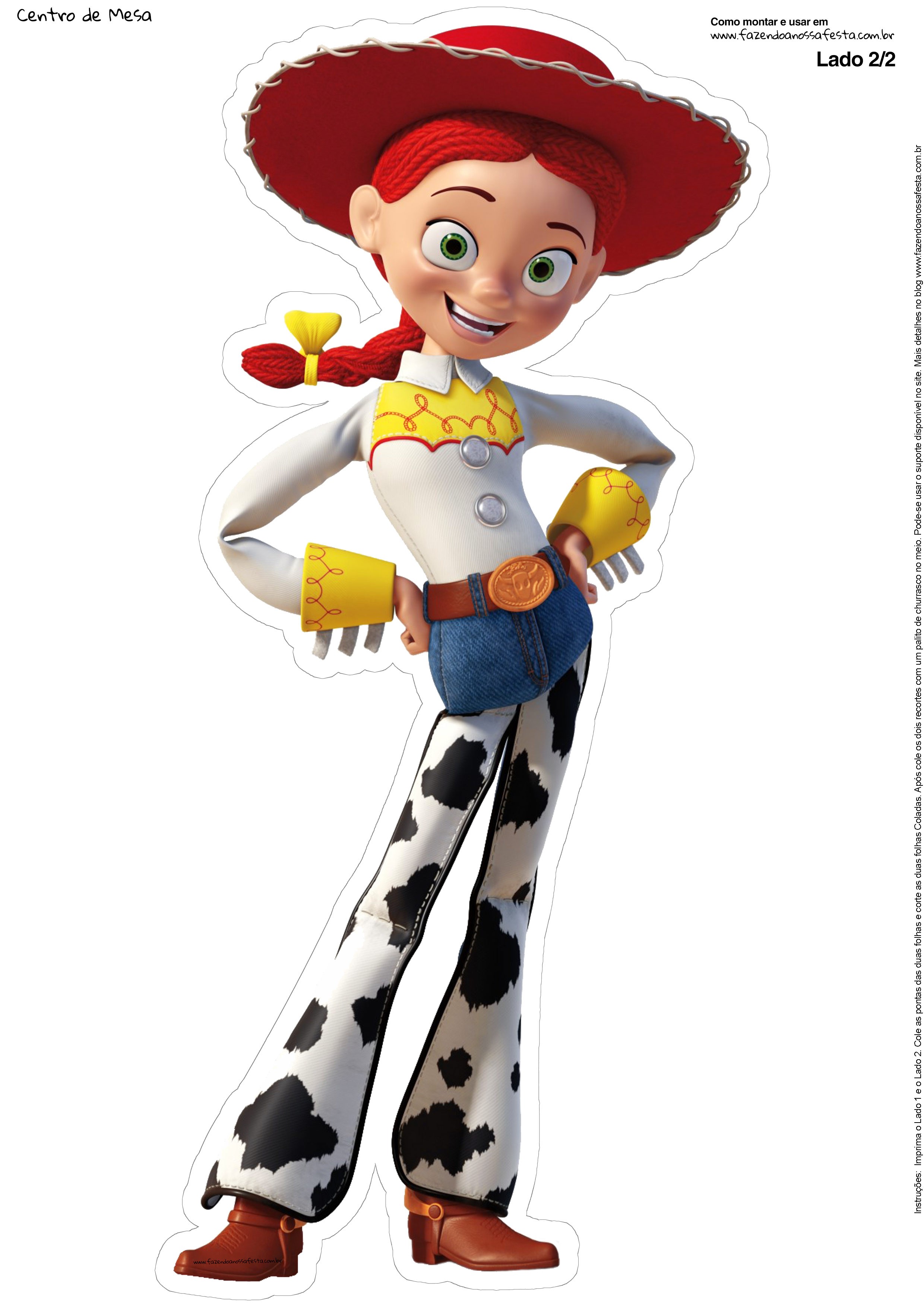 Centro de Mesa Toy Story Jessie Parte 2