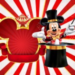 Convite festa Mickey Circo