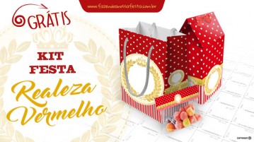 Kit Festa Realeza Vermelho – Grátis Kit Festa Realeza Vermelho - Grátis