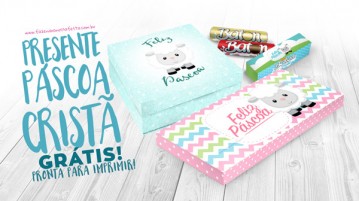 Presente para Páscoa Cristã Ovelhinha – Grátis Presente Páscoa Cristã Ovelhinha
