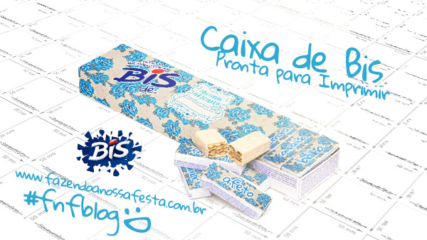 Caixa Bis Dia das Maes Floral Azul Modelo