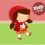 Mini M&M Personalizados Chapeuzinho Vermelho