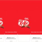 Caixa de Leite para Dia dos Namorados Kit Kat