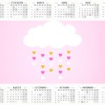 Convite Calendario 2016 Chuva de Bencao Meninas