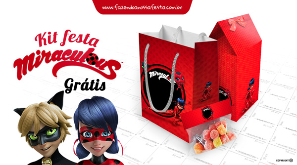 Kit Digital Miraculous sem fundo Png