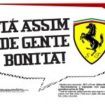 Plaquinhas divertidas Ferrari 3
