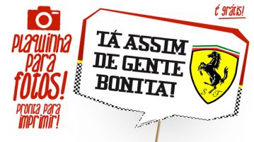 Plaquinhas Divertidas Ferrari Grátis Plaquinhas Divertidas Ferrari Modelo
