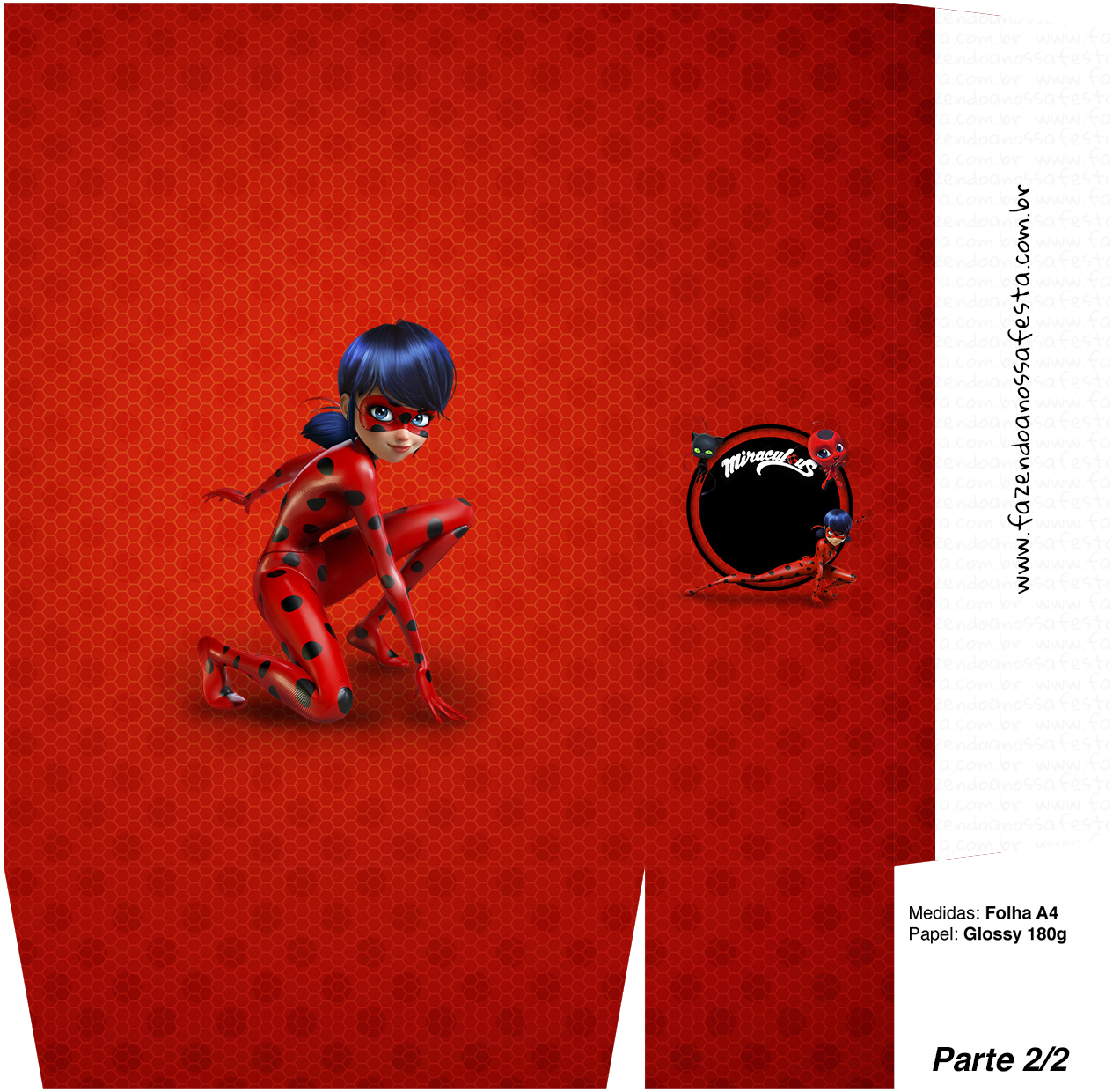 Kit Papel Digital Miraculous - Ladybug