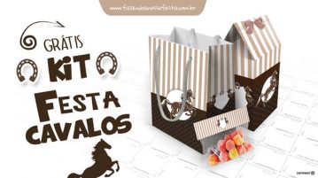 Kit Festa Cavalo Grátis para Imprimir Kit Festa Cavalo - Modelo