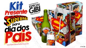 Kit Dia dos Pais Gibi Grátis para Imprimir Kit Dia dos Pais Gibi Modelo