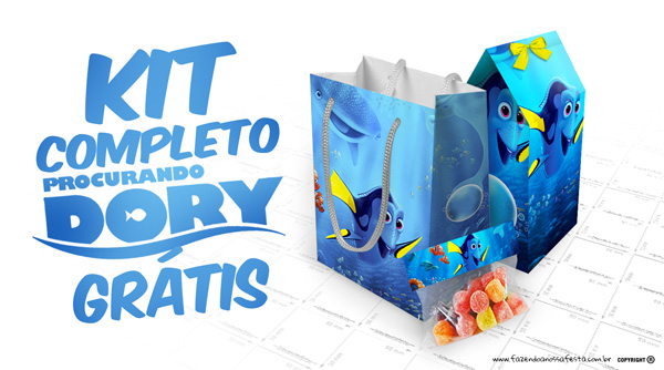 Kit Completo Personalizados Procurando Dory