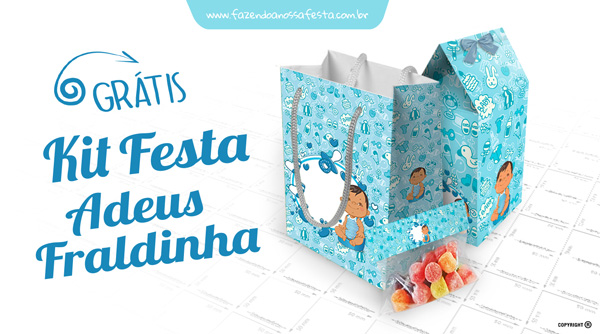 Kit Festa Adeus Fraldinha Grátis para Imprimir