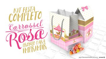 Kit Festa Carrossel Encantado Grátis para Imprimir Kit Festa Carrossel Encantado