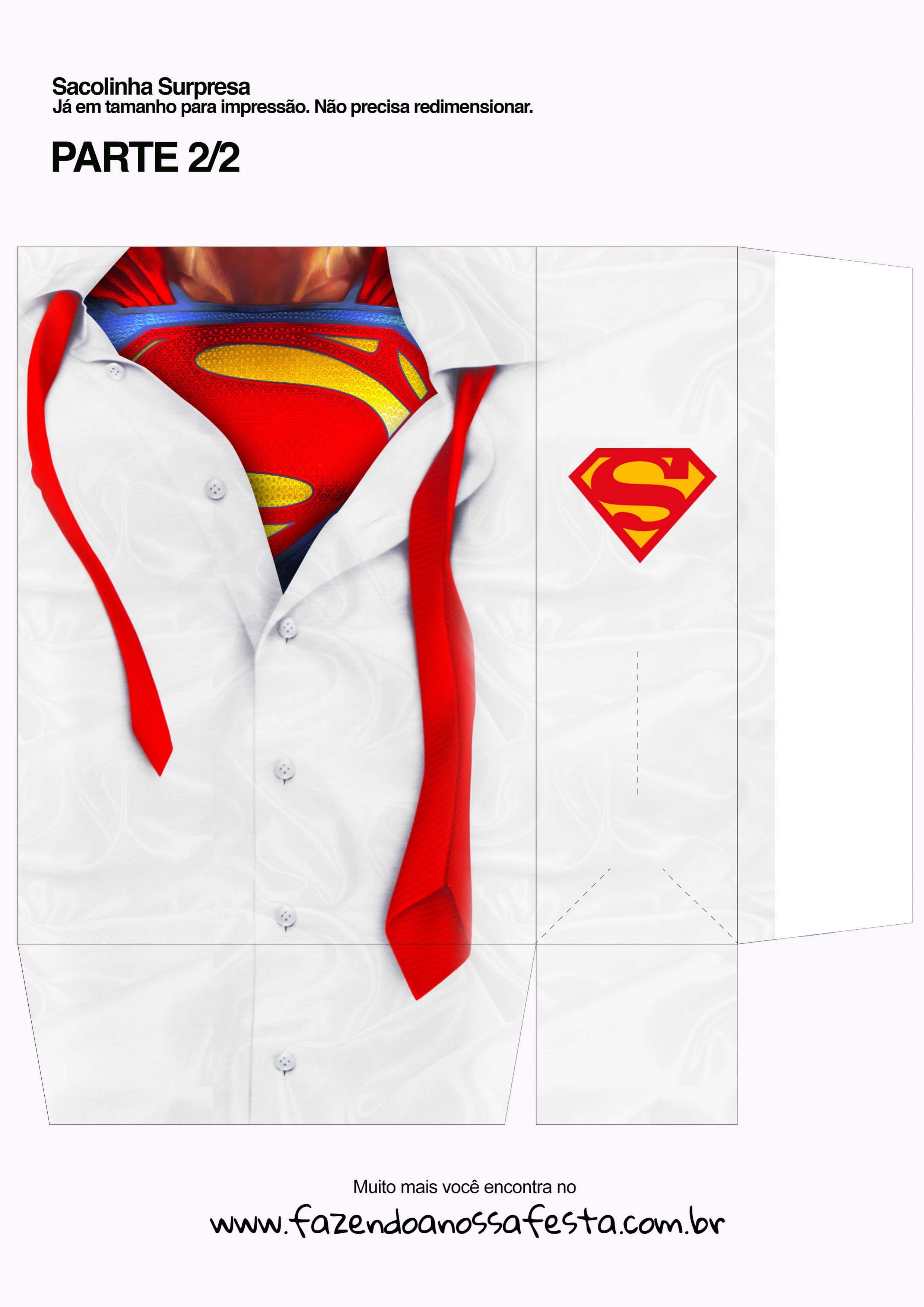 Sacolinha Surpresa Kit Super Pai Camisa parte 2
