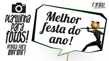 Plaquinhas Cat Noir Grátis para Imprimir Plaquinhas Cat Noir Modelo
