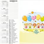 Calendário 2016 2 Kit Dia das Crianças
