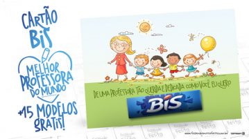 Cartão Bis Dia dos Professores Grátis para Imprimir Cartão Bis Lembrancinha Dia dos Professores 4