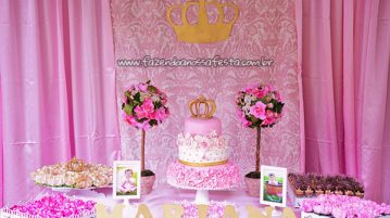 Festa Realeza da Mariana Mesa dos doces Festa Realeza da Mariana