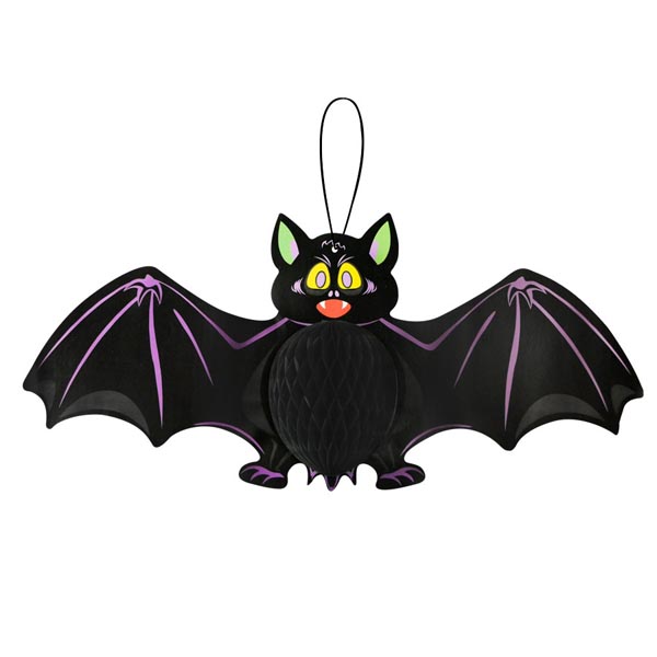 Enfeite Morcego Feliz Papel Halloween 