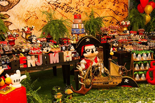 Decoração Festa Mickey Pirata para Inspiração