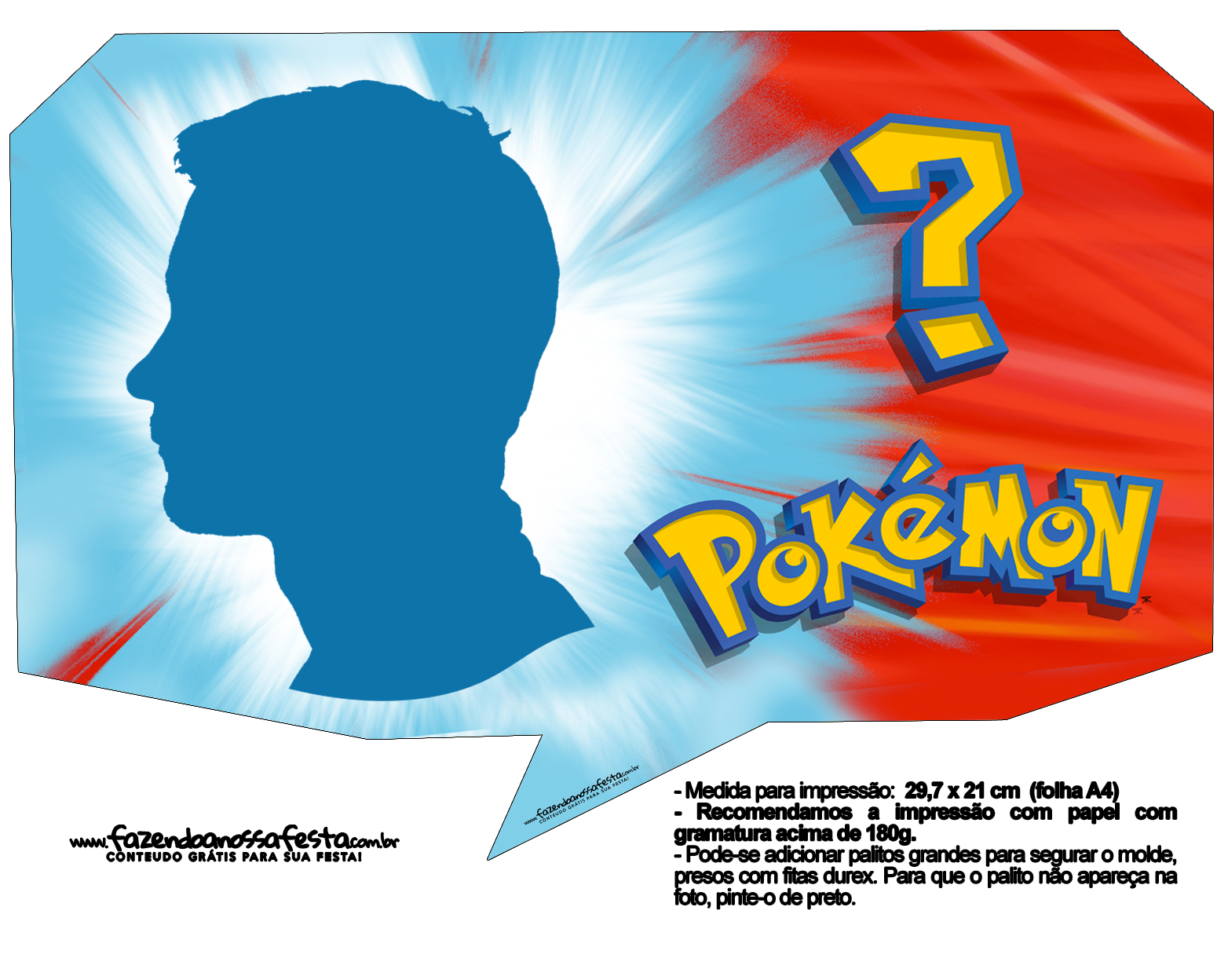 Plaquinhas Divertidas Pokémon Grátis para Imprimir 25