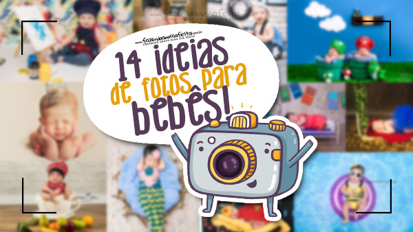 Ideias de ensaios fotográficos para bebês