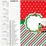 Calendário 2016 Natal Papai Noel