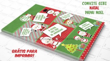 Convite Gibi para Natal Convite Gibi para Natal