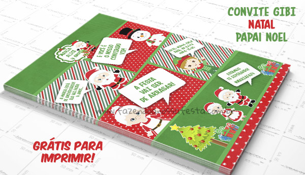 Convite Gibi para Natal