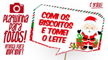 Plaquinhas Natal Papai Noel Grátis para Imprimir Plaquinha Natal Papai Noel Modelo