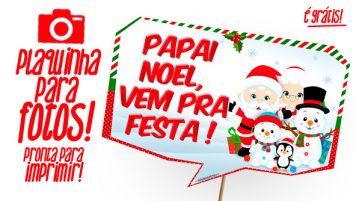 Plaquinhas Divertidas para Natal Plaquinhas para Natal