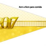 Bandeirinha Sanduíche 1 Kit Festa Ano Novo 2017