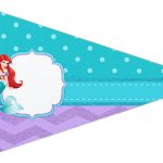Bandeirinha Sanduiche 5 Pequena Sereia Ariel