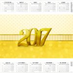 Calendário 2017 Ano Novo 2017
