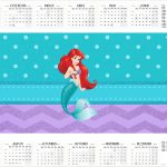 Calendario 2016 Kit Festa Pequena Sereia