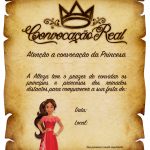 Convite Pergaminho Princesa Elena de Avalor 2