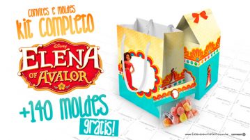 Elena de Avalor Kit Festa Grátis Elena de Avalor Kit Festa Modelo