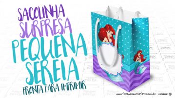 Sacolinha Surpresa Pequena Sereia Sacolinha Surpresa Pequena Sereia Modelo 2