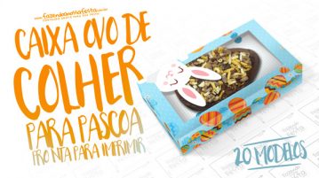 Caixa Ovo de Colher para Páscoa Vários Modelos Grátis Caixa Ovo de Colher para Páscoa