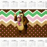 Calendario 2017 Masha e o Urso Kit